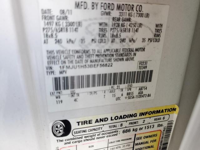 Photo 10 from auction – 2011 FORD EXPEDITION with VIN 1FMJU1H53BEF56822