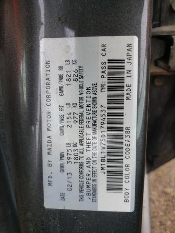 Photo 10 from auction – 2013 MAZDA 3 I with VIN JM1BL1V75D1794537