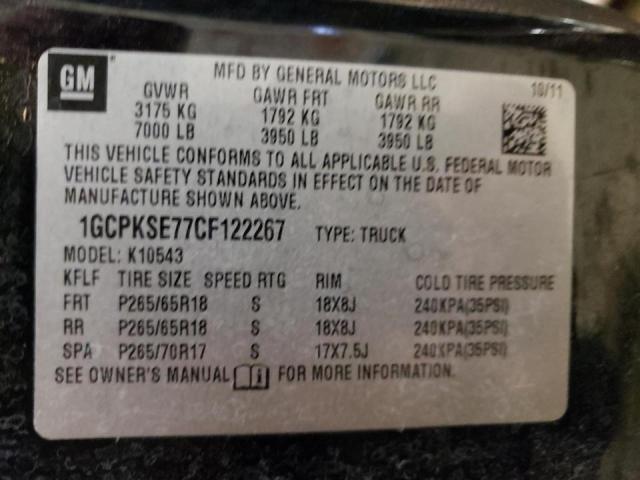 Photo 10 from auction – 2012 CHEVROLET SILVERADO with VIN 1GCPKSE77CF122267