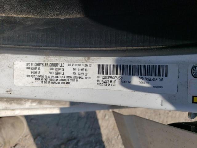 Photo 10 from auction – 2012 CHRYSLER 200 LX with VIN 1C3CCBAB8CN292279