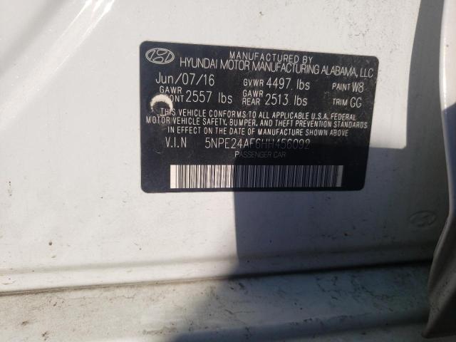 Photo 10 from auction – 2017 HYUNDAI SONATA SE with VIN 5NPE24AF6HH456092