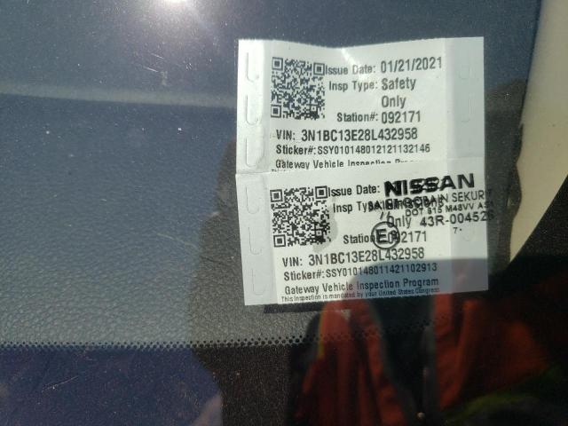 Photo 10 from auction – 2008 NISSAN VERSA S with VIN 3N1BC13E28L432958