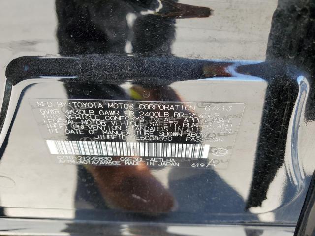 Photo 10 from auction – 2014 LEXUS IS 250 with VIN JTHBF1D29E5008650