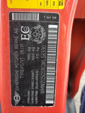 Photo 10 from auction – 2012 MINI COOPER S C with VIN WMWZC5C5XCWL56330