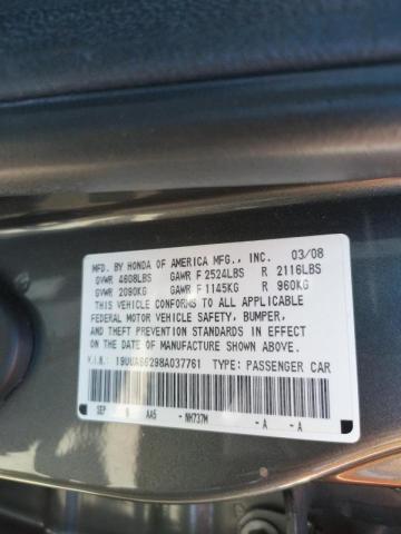 Photo 10 from auction – 2008 ACURA TL with VIN 19UUA66298A037761