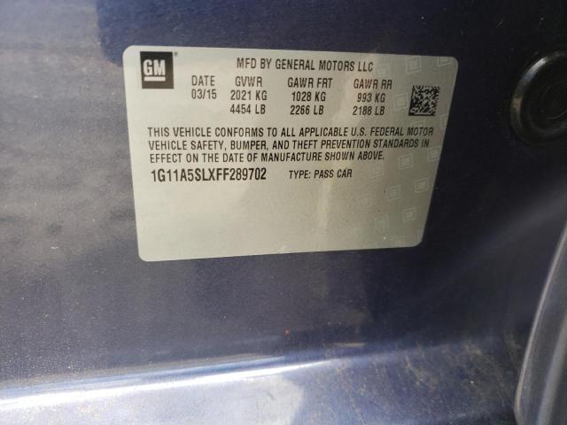 Photo 10 from auction – 2015 CHEVROLET MALIBU LS with VIN 1G11A5SLXFF289702