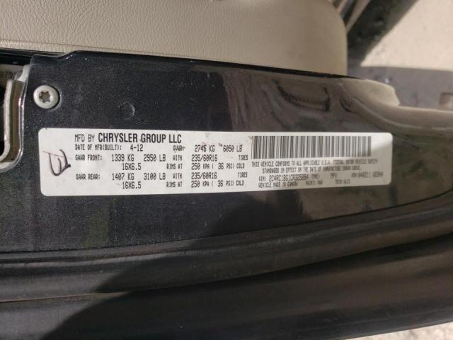 Photo 10 from auction – 2012 CHRYSLER TOWN & COU with VIN 2C4RC1BG1CR325894