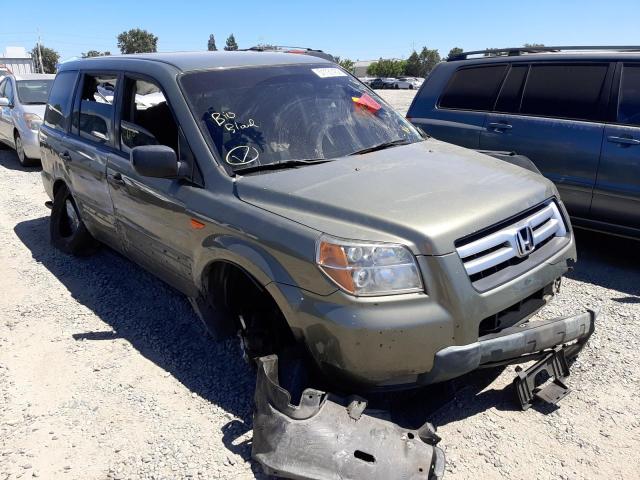 HONDA PILOT LX 2007 with VIN 5FNYF28107B016589 - Photo from auction