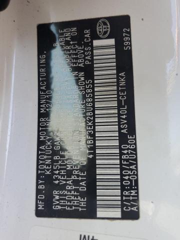 Photo 10 from auction – 2011 TOYOTA CAMRY BASE with VIN 4T1BF3EK2BU685855