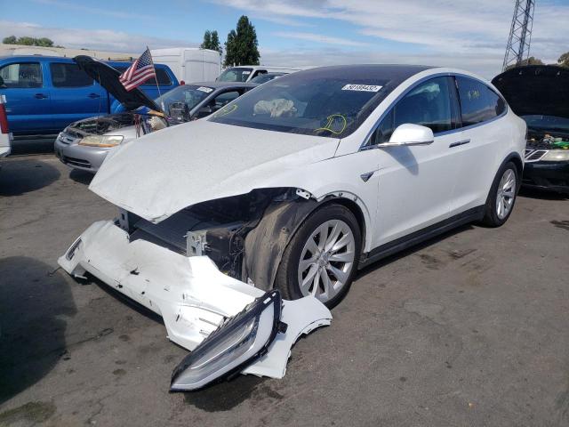 Photo 2 from auction – 2021 TESLA MODEL X with VIN 5YJXCAE27MF320381