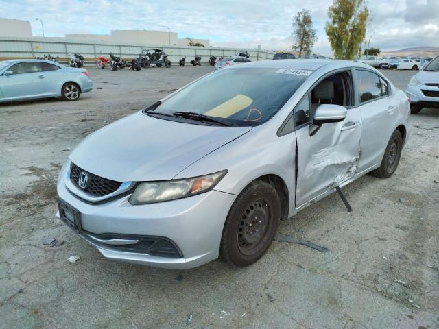 Photo 2 from auction – 2014 HONDA CIVIC LX with VIN 19XFB2F57EE236260