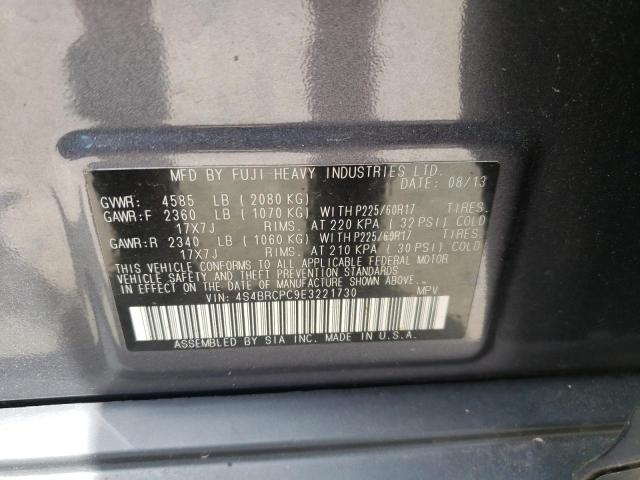 Photo 10 from auction – 2014 SUBARU OUTBACK 2. with VIN 4S4BRCPC9E3221730