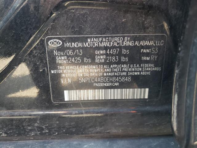 Photo 10 from auction – 2014 HYUNDAI SONATA SE with VIN 5NPEC4AB0EH845848