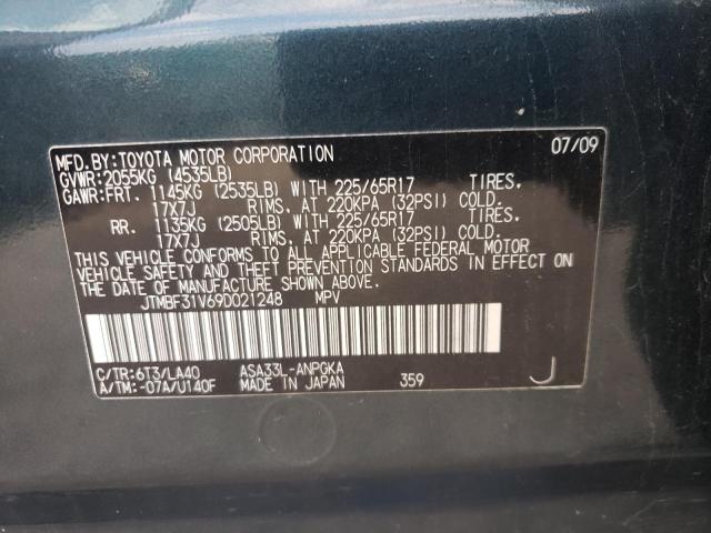 Photo 10 from auction – 2009 TOYOTA RAV4 LIMIT with VIN JTMBF31V69D021248