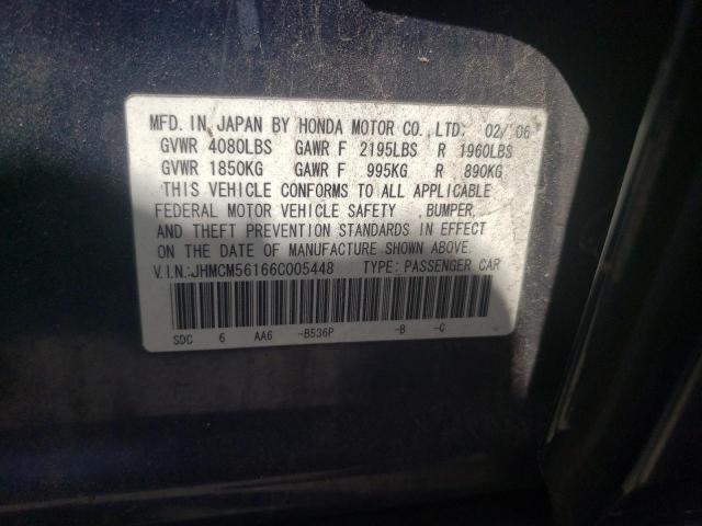 Photo 10 from auction – 2006 HONDA ACCORD VAL with VIN JHMCM56166C005448