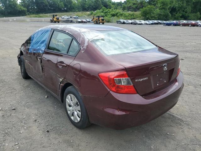 Photo 3 from auction – 2012 HONDA CIVIC LX with VIN 19XFB2F55CE377034