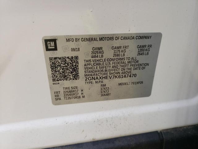 Photo 10 from auction – 2019 CHEVROLET EQUINOX LS with VIN 2GNAXHEV7K6147470