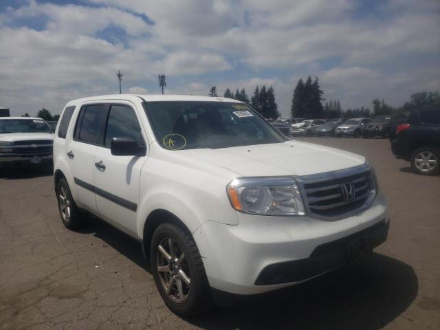HONDA PILOT LX 2014 with VIN 5FNYF4H24EB017343 - Photo from auction