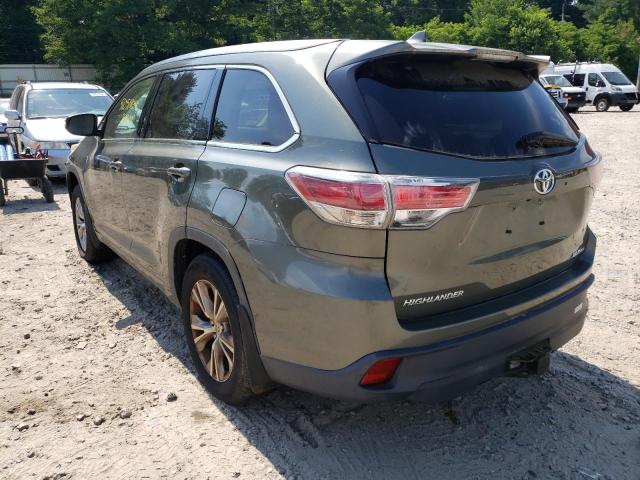 Photo 3 from auction – 2014 TOYOTA HIGHLANDER with VIN 5TDJKRFH8ES028052