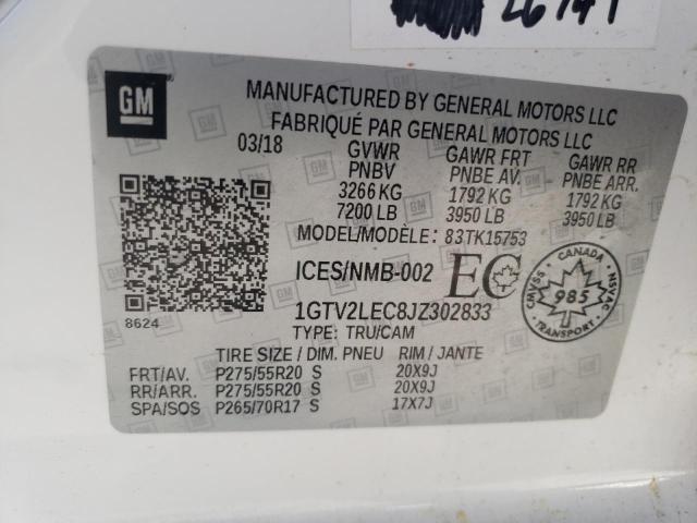 Photo 10 from auction – 2018 GMC SIERRA K15 with VIN 1GTV2LEC8JZ302833