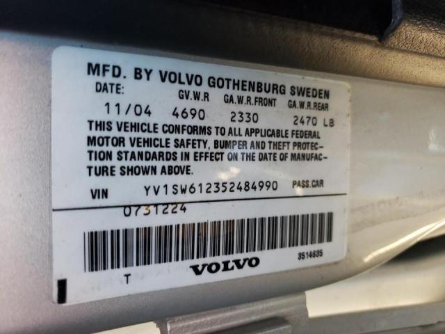 Photo 10 from auction – 2005 VOLVO V70 with VIN YV1SW612352484990