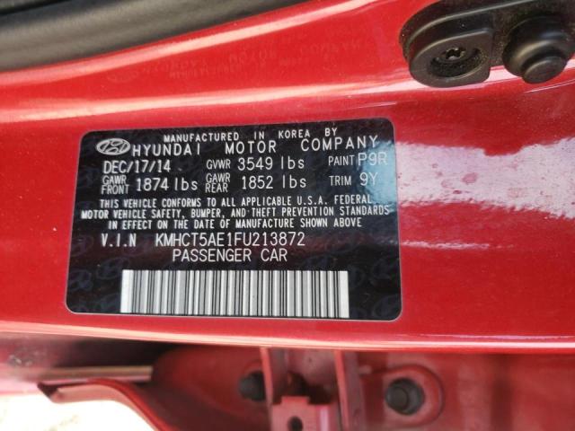 Photo 10 from auction – 2015 HYUNDAI ACCENT GS with VIN KMHCT5AE1FU213872