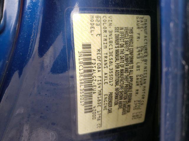 Photo 10 from auction – 2008 NISSAN VERSA S with VIN 3N1BC13E58L355017