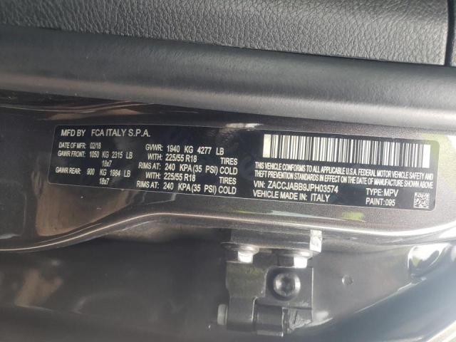 Photo 10 from auction – 2018 JEEP RENEGADE L with VIN ZACCJABB9JPH03574