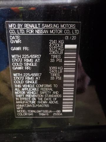Photo 10 from auction – 2020 NISSAN ROGUE S with VIN KNMAT2MV2LP540765
