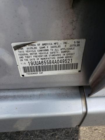 Photo 10 from auction – 2004 ACURA TL with VIN 19UUA65584A049521