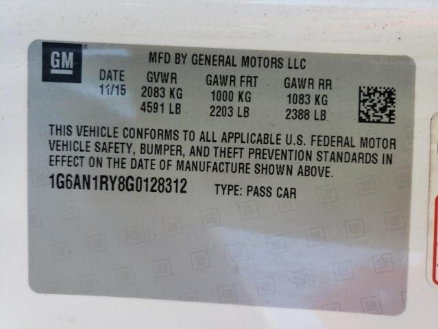 Photo 10 from auction – 2016 CADILLAC ATS-V with VIN 1G6AN1RY8G0128312