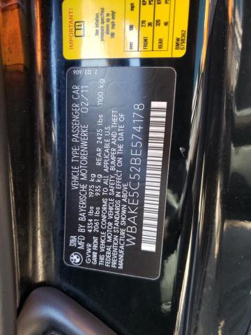 Photo 10 from auction – 2011 BMW 328 I SULE with VIN WBAKE5C52BE574178
