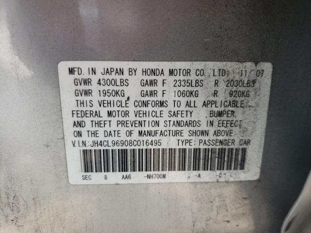Photo 10 from auction – 2008 ACURA TSX with VIN JH4CL96908C016495