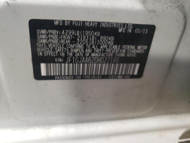 Photo 10 from auction – 2013 SUBARU IMPREZA with VIN JF1GJAA62DH022146