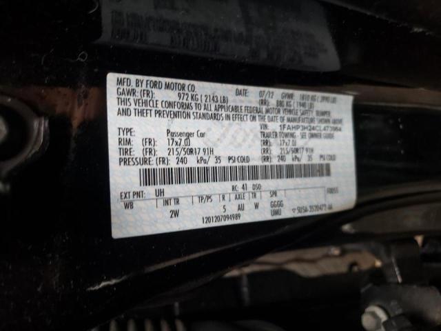 Photo 10 from auction – 2012 FORD FOCUS SEL with VIN 1FAHP3H24CL473964