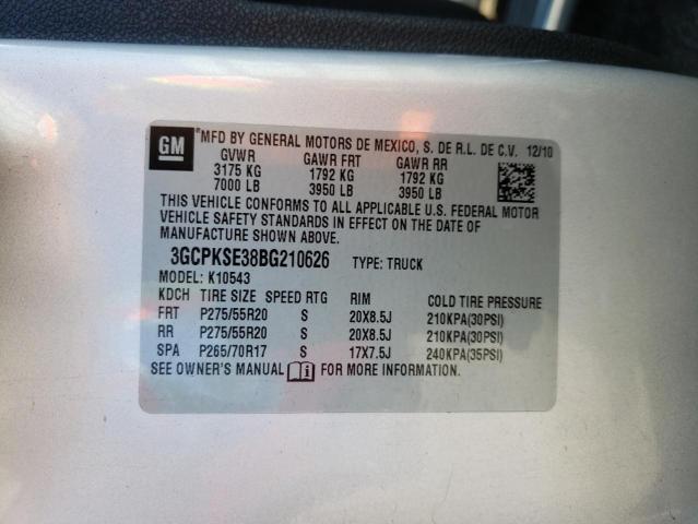 Photo 10 from auction – 2011 CHEVROLET SILVERADO with VIN 3GCPKSE38BG210626