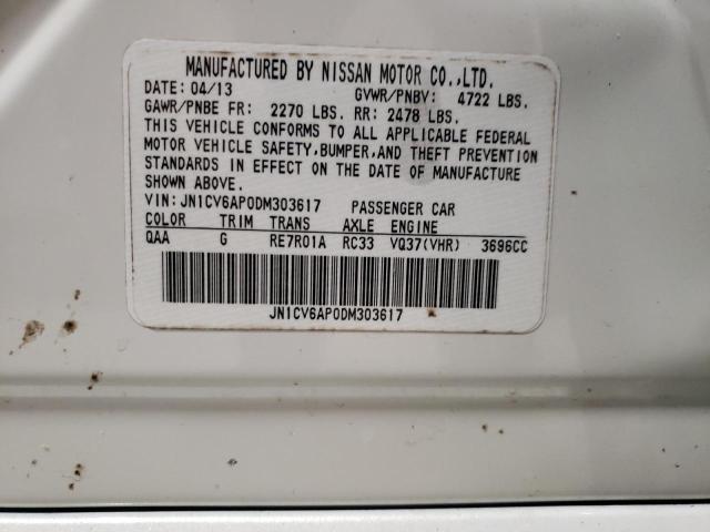 Photo 10 from auction – 2013 INFINITI G37 BASE with VIN JN1CV6AP0DM303617