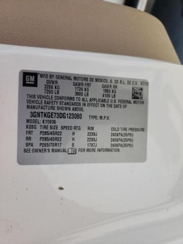 Photo 10 from auction – 2013 CHEVROLET AVALANCHE with VIN 3GNTKGE73DG123080
