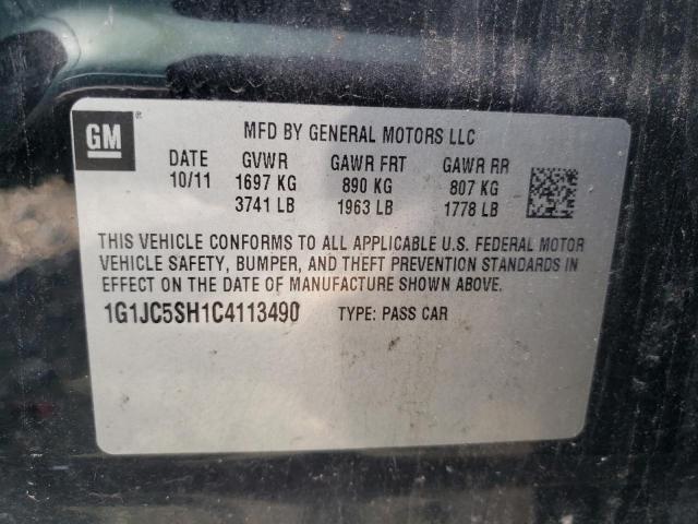 Photo 10 from auction – 2012 CHEVROLET SONIC LT with VIN 1G1JC5SH1C4113490
