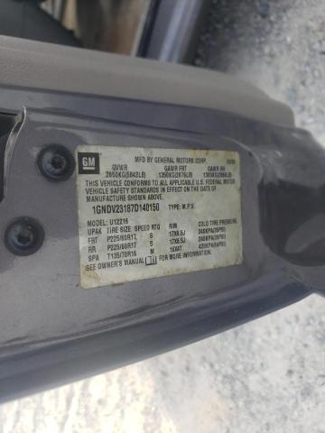 Photo 10 from auction – 2007 CHEVROLET UPLANDER L with VIN 1GNDV23187D140150
