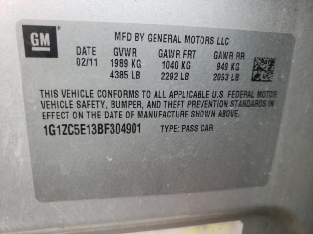 Photo 10 from auction – 2011 CHEVROLET MALIBU 1LT with VIN 1G1ZC5E13BF304901