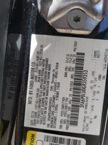 صورة رقم 10 من المزاد - 2016 FORD FUSION SE مع VIN 3FA6P0LU0GR359353