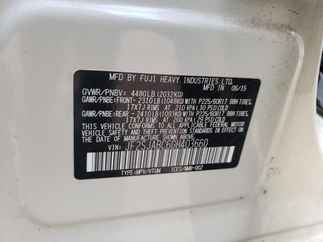 Photo 10 from auction – 2016 SUBARU FORESTER 2 with VIN JF2SJABC6GH403660