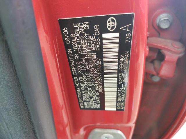 Photo 10 from auction – 2007 TOYOTA YARIS with VIN JTDBT923971074887