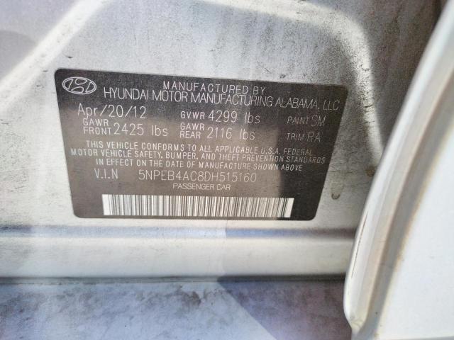Photo 10 from auction – 2013 HYUNDAI SONATA GLS with VIN 5NPEB4AC8DH515160
