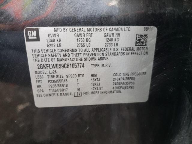 Photo 10 from auction – 2012 GMC TERRAIN SL with VIN 2GKFLWE59C6105774