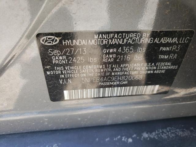 Photo 10 from auction – 2014 HYUNDAI SONATA GLS with VIN 5NPEB4AC9EH820068