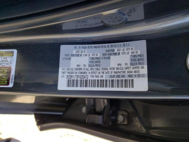 Photo 10 from auction – 2015 MAZDA 3 TOURING with VIN 3MZBM1V70FM230472