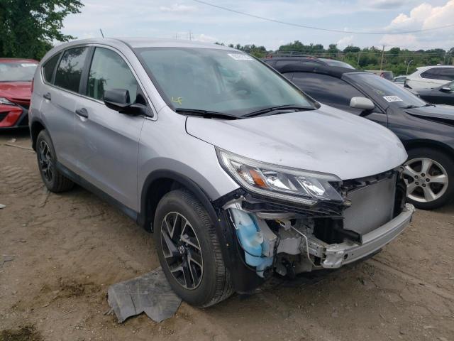 HONDA CR-V SE 2016 with VIN 2HKRM4H42GH627404 - Photo from auction