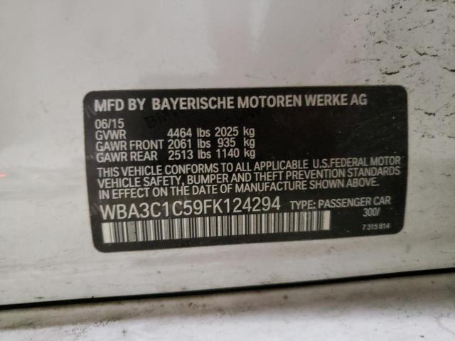 Photo 10 from auction – 2015 BMW 328 I SULE with VIN WBA3C1C59FK124294
